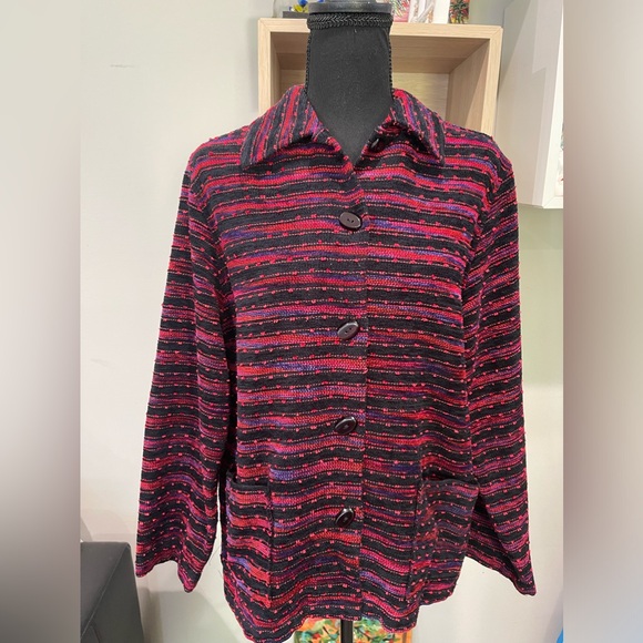Koret Sweaters - Koret Womens Long Sleeve Collared Tweed Cardigan‎